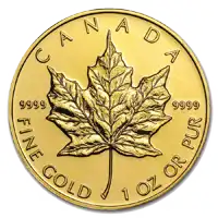 Canadian Gold Maple Leaf bullion coin